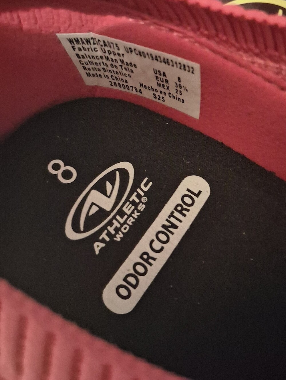 Athletic Works Pink Barbiecore Banded Women's Jogger Slip On Sneakers Size 8 - Picture 6 of 8